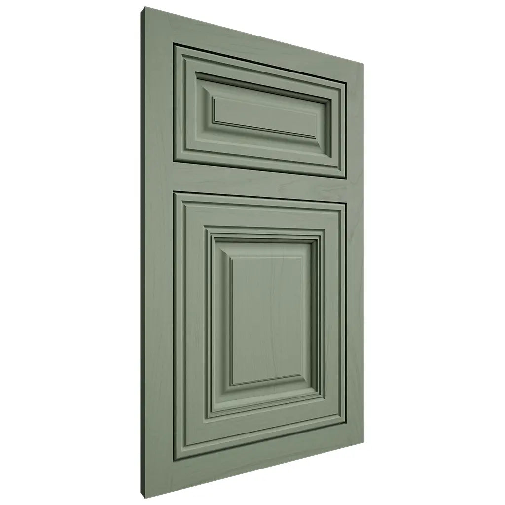 Shiloh Cabinetry Flush Inset Savannah Poplar Plain Cut Moss Door