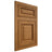 Shiloh Cabinetry Flush Inset Savannah Red Oak Plain Cut Autumn Door