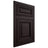 Shiloh Cabinetry Flush Inset Savannah Red Oak Plain Cut Espresso Door