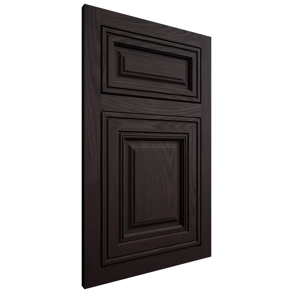 Shiloh Cabinetry Flush Inset Savannah Red Oak Plain Cut Espresso Door