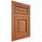 Shiloh Cabinetry Flush Inset Savannah Red Oak Plain Cut Harvest Door