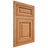 Shiloh Cabinetry Flush Inset Savannah Red Oak Plain Cut Medium Door