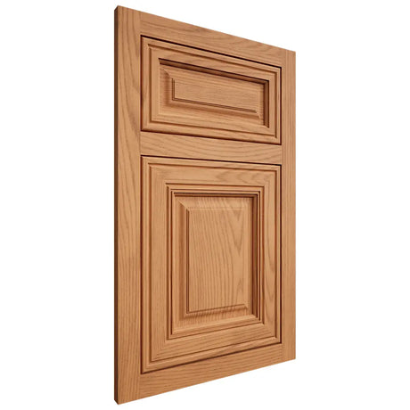 Shiloh Cabinetry Flush Inset Savannah Red Oak Plain Cut Medium Door