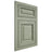 Shiloh Cabinetry Flush Inset Savannah Red Oak Plain Cut Moss Door