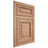 Shiloh Cabinetry Flush Inset Savannah Red Oak Plain Cut Natural Door