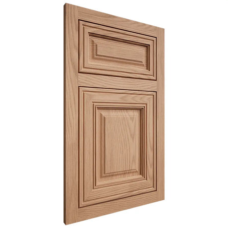Shiloh Cabinetry Flush Inset Savannah Red Oak Plain Cut Natural Door