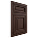 Shiloh Cabinetry Flush Inset Savannah Walnut Plain Cut Bison Door