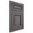 Shiloh Cabinetry Flush Inset Savannah Walnut Plain Cut Cadet Door