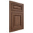 Shiloh Cabinetry Flush Inset Savannah Walnut Plain Cut Natural Door