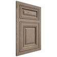 Shiloh Cabinetry Flush Inset Savannah White Oak Plain Cut Almond Door