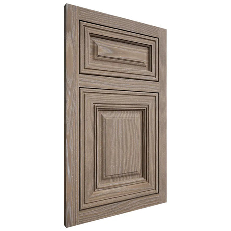 Shiloh Cabinetry Flush Inset Savannah White Oak Plain Cut Almond Door