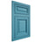 Shiloh Cabinetry Flush Inset Savannah White Oak Plain Cut Aqua Door