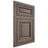 Shiloh Cabinetry Flush Inset Savannah White Oak Plain Cut Clay Door
