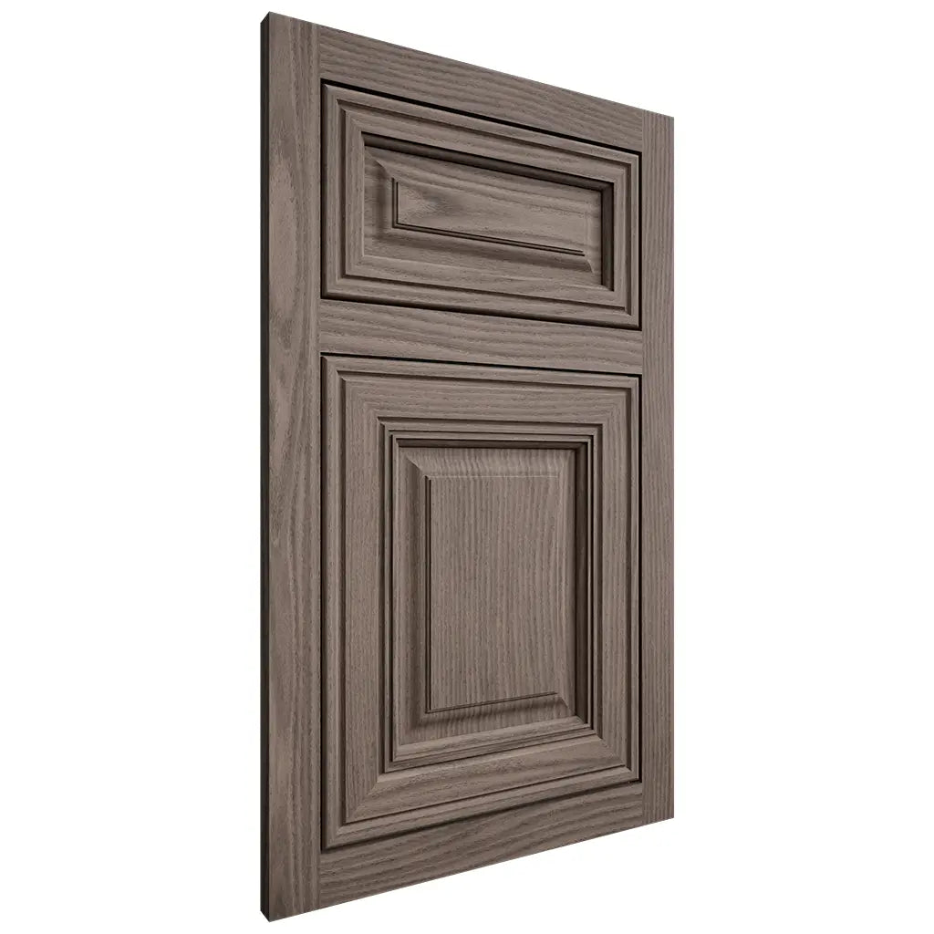Shiloh Cabinetry Flush Inset Savannah White Oak Plain Cut Clay Door