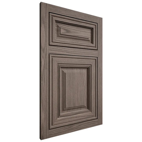 Shiloh Cabinetry Flush Inset Savannah White Oak Plain Cut Clay Door