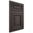 Shiloh Cabinetry Flush Inset Savannah White Oak Plain Cut Creekside Door