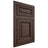 Shiloh Cabinetry Flush Inset Savannah White Oak Plain Cut Dusk Door