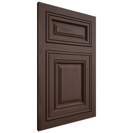 Shiloh Cabinetry Flush Inset Savannah White Oak Plain Cut Dusk Door