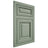 Shiloh Cabinetry Flush Inset Savannah White Oak Plain Cut Moss Door