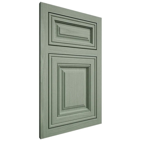 Shiloh Cabinetry Flush Inset Savannah White Oak Plain Cut Moss Door