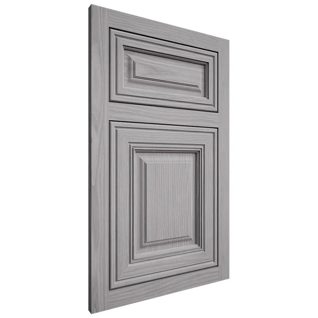 Shiloh Cabinetry Flush Inset Savannah White Oak Plain Cut Stratus Door