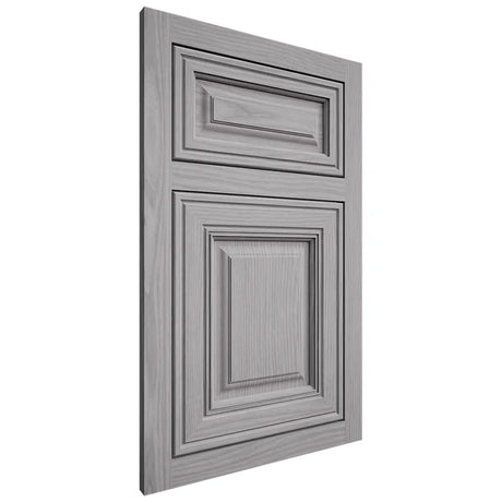 Shiloh Cabinetry Flush Inset Savannah White Oak Plain Cut Stratus Door