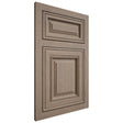Shiloh Cabinetry Flush Inset Savannah White Oak Quarter Sawn Almond Door