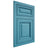 Shiloh Cabinetry Flush Inset Savannah White Oak Quarter Sawn Aqua Door
