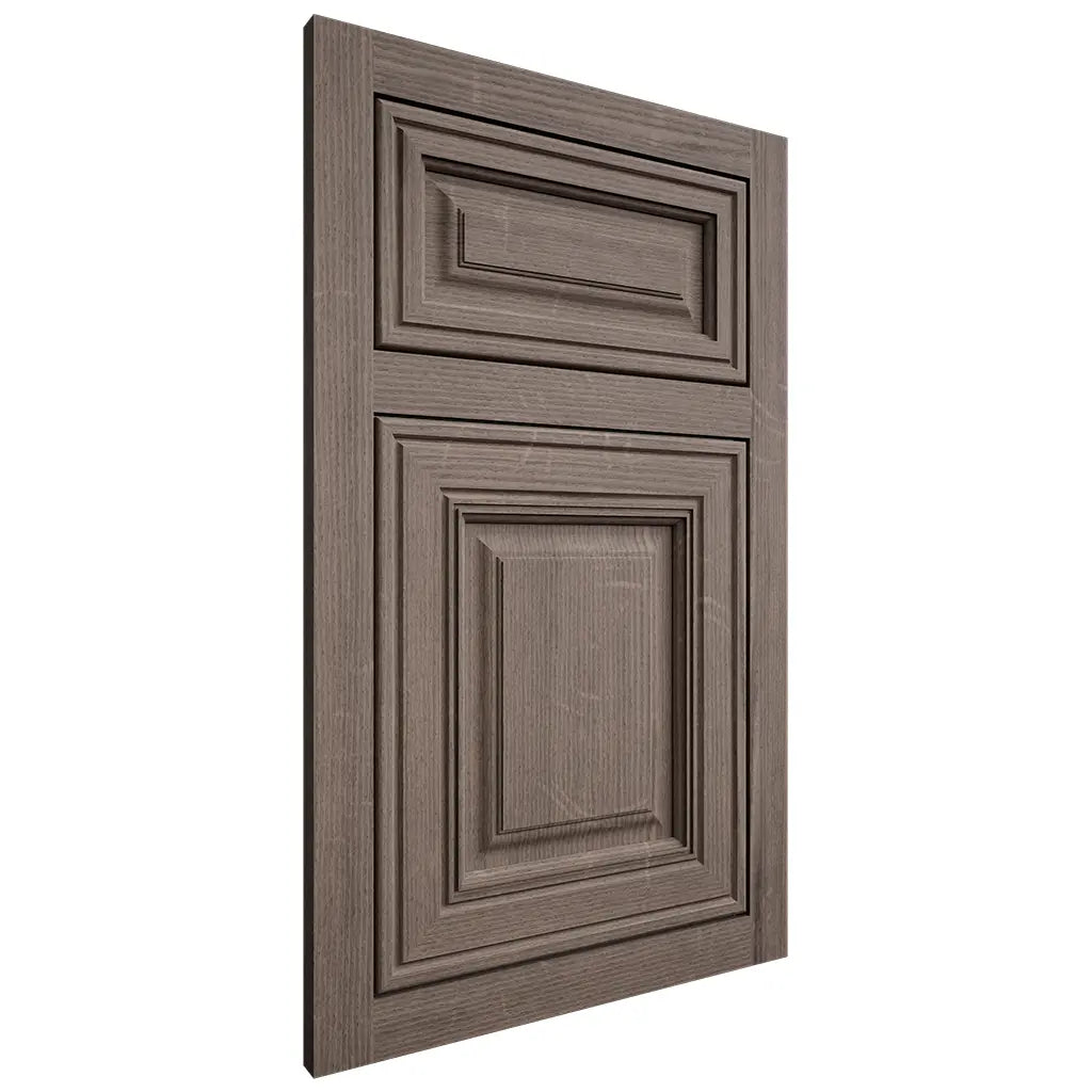 Shiloh Cabinetry Flush Inset Savannah White Oak Quarter Sawn Clay Door