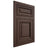 Shiloh Cabinetry Flush Inset Savannah White Oak Quarter Sawn Dusk Door