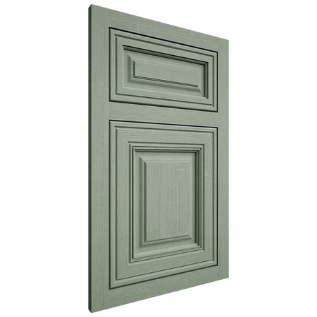 Shiloh Cabinetry Flush Inset Savannah White Oak Quarter Sawn Moss Door