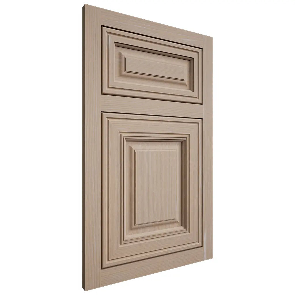 Shiloh Cabinetry Flush Inset Savannah White Oak Quarter Sawn Straw Door