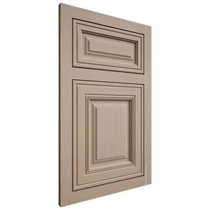 Shiloh Cabinetry Flush Inset Savannah White Oak Quarter Sawn Straw Door