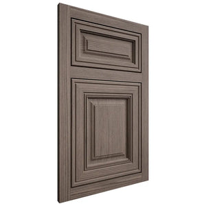 Shiloh Cabinetry Flush Inset Savannah White Oak Rift Cut Clay Door