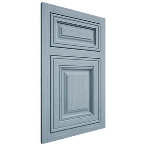 Shiloh Cabinetry Flush Inset Savannah White Oak Rift Cut Sky Door