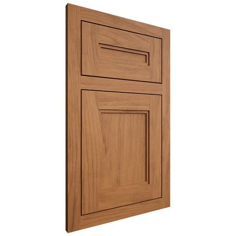Shiloh Cabinetry Flush Inset Scottsdale Alder Plain Cut Caramel Door