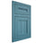 Shiloh Cabinetry Flush Inset Scottsdale Hickory Plain Cut Aqua Door