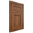 Shiloh Cabinetry Flush Inset Scottsdale Hickory Plain Cut Burnt Sugar Door
