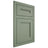 Shiloh Cabinetry Flush Inset Scottsdale Poplar Plain Cut Moss Door