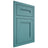 Shiloh Cabinetry Flush Inset Scottsdale Red Oak Plain Cut Aqua Door