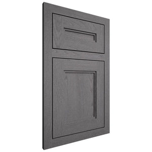 Shiloh Cabinetry Flush Inset Scottsdale Red Oak Plain Cut Cadet Door
