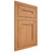 Shiloh Cabinetry Flush Inset Scottsdale Red Oak Plain Cut Medium Door