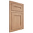 Shiloh Cabinetry Flush Inset Scottsdale Red Oak Plain Cut Natural Door
