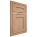 Shiloh Cabinetry Flush Inset Scottsdale Red Oak Plain Cut Natural Door