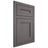 Shiloh Cabinetry Flush Inset Scottsdale Walnut Plain Cut Cadet Door