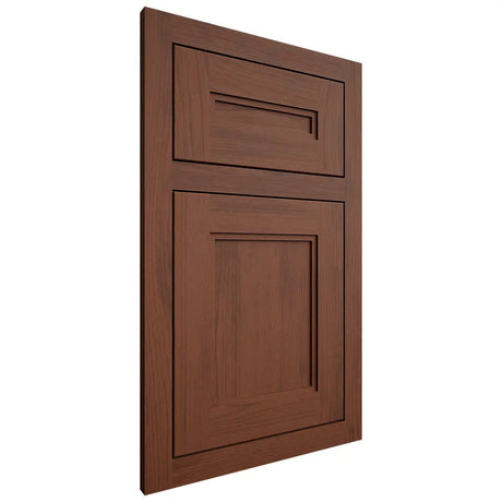 Shiloh Cabinetry Flush Inset Scottsdale Walnut Plain Cut Rye Door