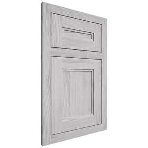 Shiloh Cabinetry Flush Inset Scottsdale Walnut Plain Cut Stratus Door