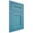 Shiloh Cabinetry Flush Inset Scottsdale White Oak Plain Cut Aqua Door