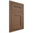 Shiloh Cabinetry Flush Inset Scottsdale White Oak Plain Cut Autumn Door