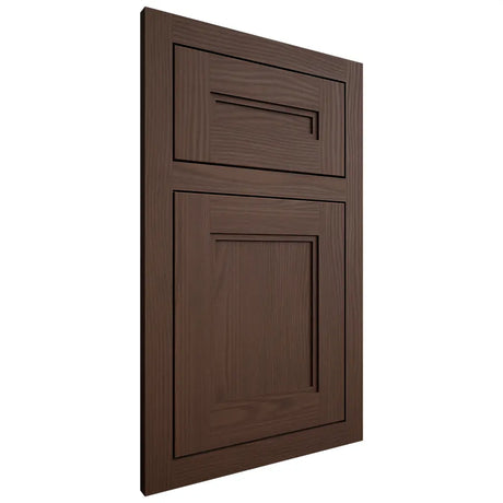Shiloh Cabinetry Flush Inset Scottsdale White Oak Plain Cut Braun Door